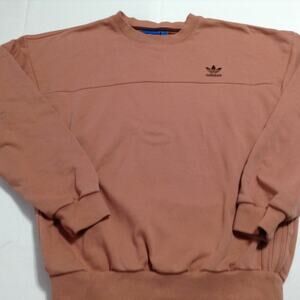 Vintage Adidas Originals Trefoil Crewneck Sweatshirt Salmon Terracotta Small/Med